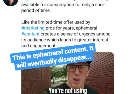Ephemeral Content on Social Media